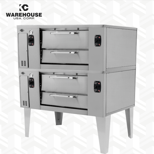 AMERICAN STYLE GAS PIZZA OVEN DOUBLE 48"