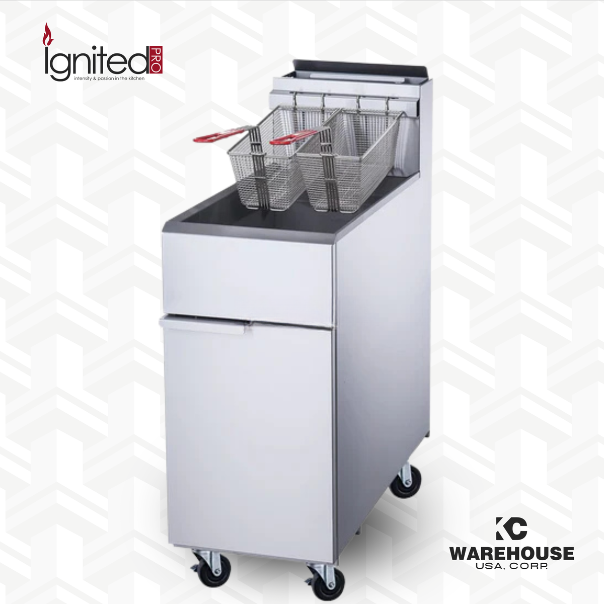 Liquid Propane Gas Fryer with 3 Tube Burners