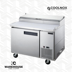 Commercial Single Door Pizza Prep Table Refrigerator