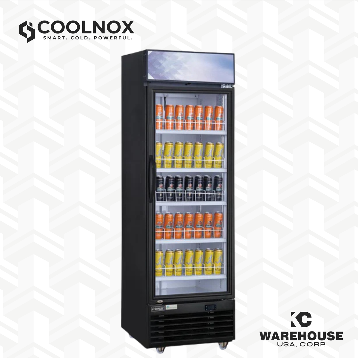 Commercial Single Glass Swing Door Merchandiser Refrigerator