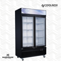 Commercial Glass Swing 2-Door Merchandiser Freezer