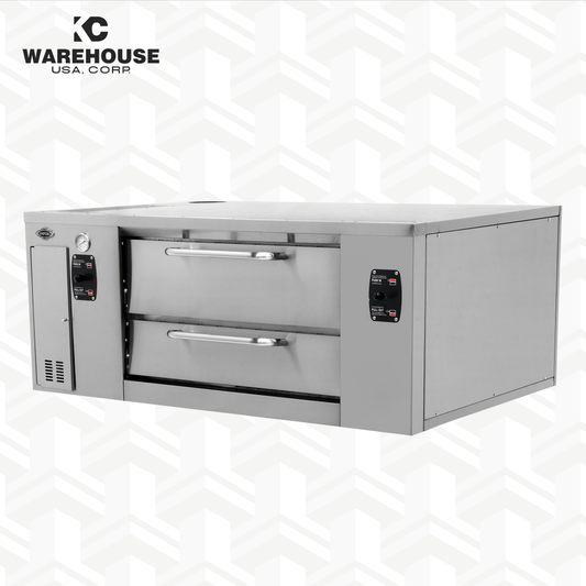 AMERICAN STYLE GAS PIZZA OVEN DOUBLE 48"