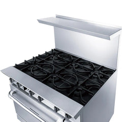 36" Gas Range with Six (6) Open Burners
